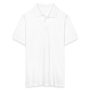Men's Gildan Unisex 50/50 Jersey Polo - white