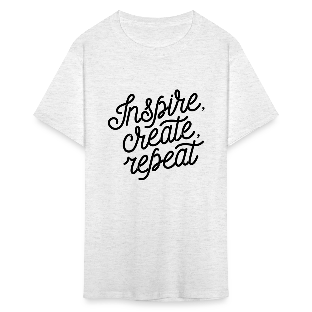 Unisex Classic Inspire Print T Shirt - light heather gray