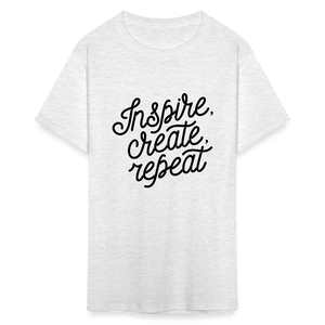 Unisex Classic Inspire Print T Shirt - light heather gray