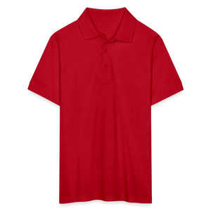 Men's Gildan Unisex 50/50 Jersey Polo - red