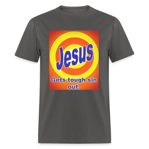 Unisex Classic Jesus Print T Shirt - charcoal