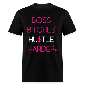 Women's Classic Boss Print T Shirt - black