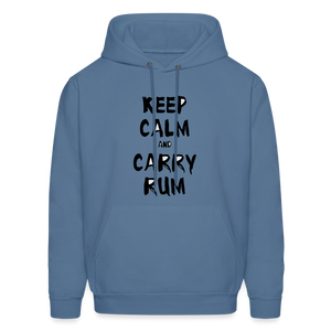 Men's Rum Print Hoodie - denim blue