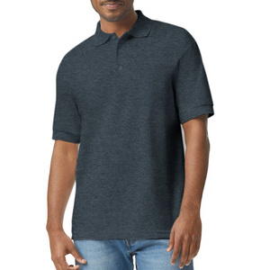 Men's Gildan Unisex 50/50 Jersey Polo - deep heather