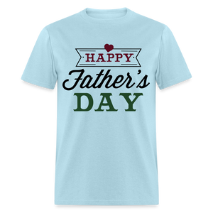Unisex Father's Day Print T Shirt - powder blue
