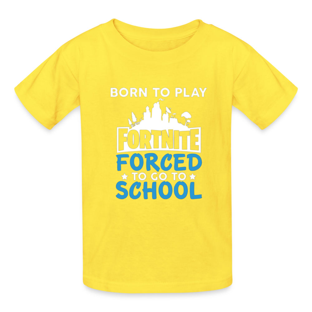 Boys Youth Hanes Tagless Fortnite T Shirt - yellow