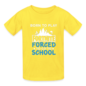 Boys Youth Hanes Tagless Fortnite T Shirt - yellow