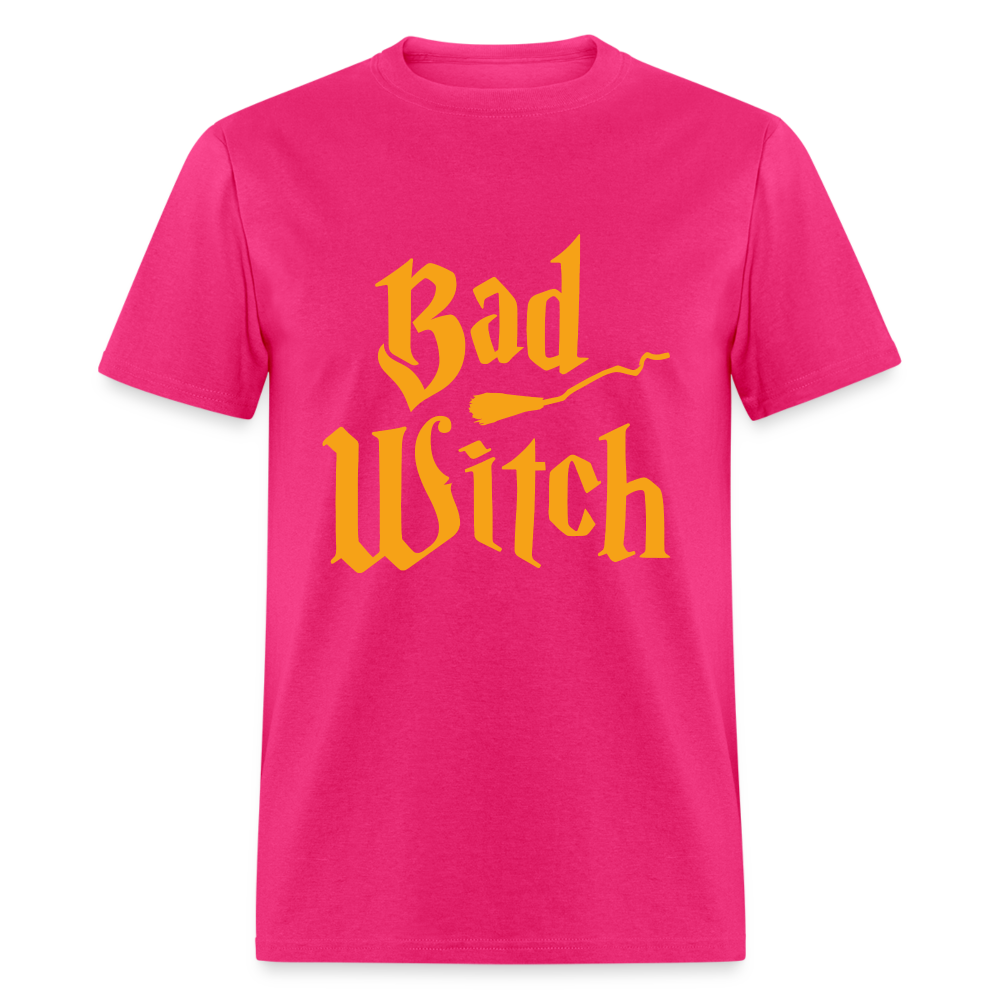 Women's Classic Halloween Print T Shirt - fuchsia