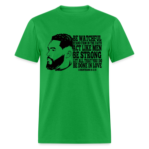 Men's Fruit of the Loom Classic Strong Print T Shirt - bright green