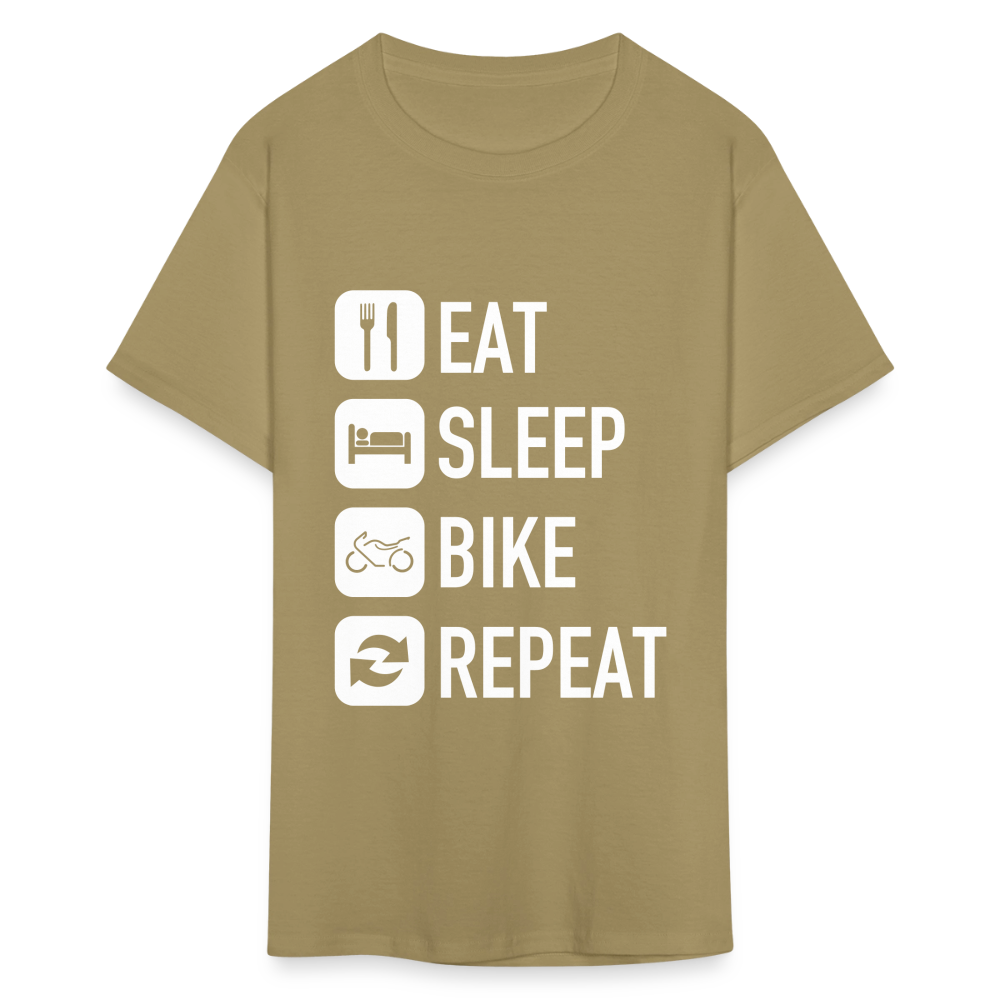 Unisex Classic Custom Sleep Repeat T Shirt - khaki