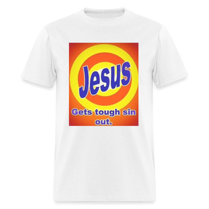 Unisex Classic Jesus Print T Shirt - white