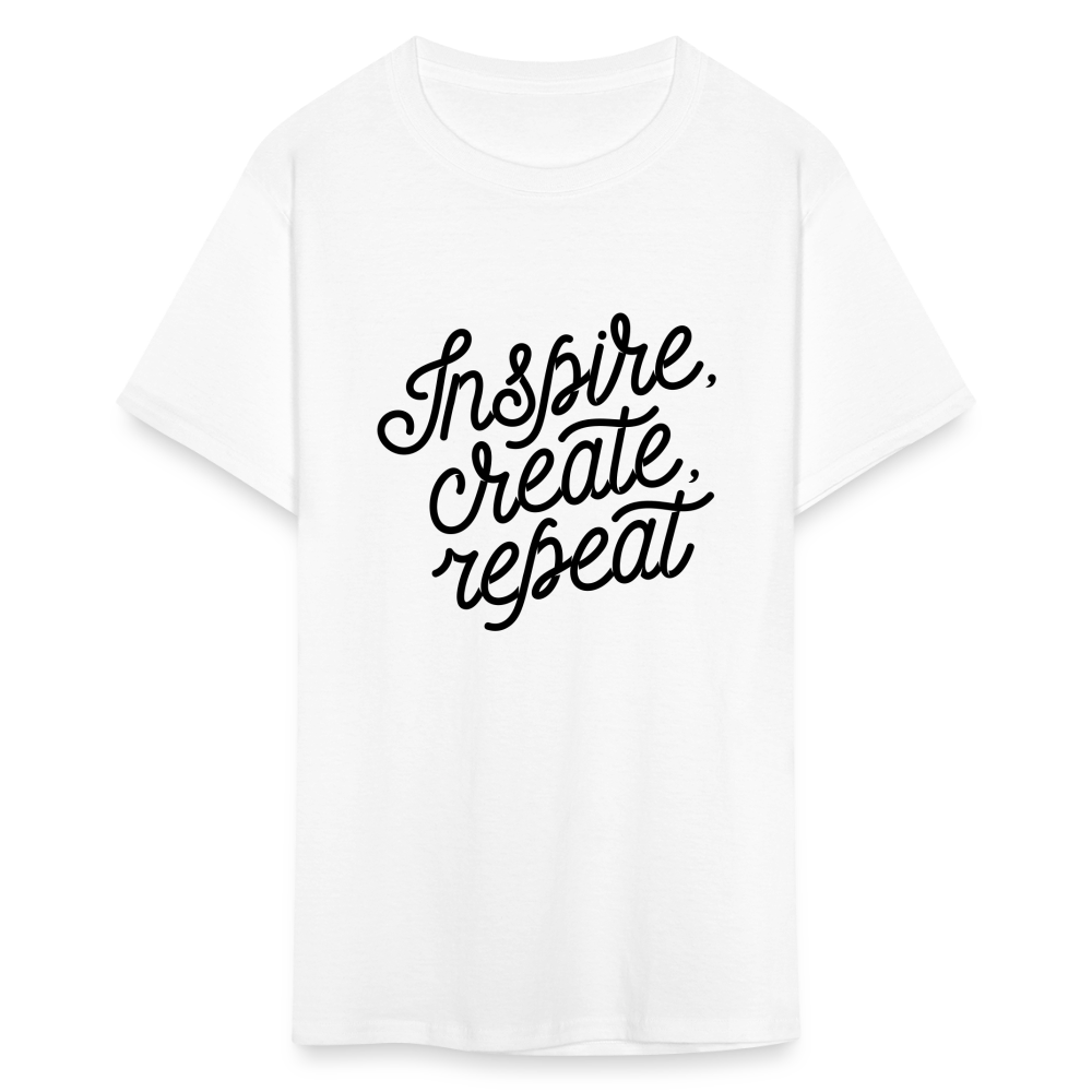 Unisex Classic Inspire Print T Shirt - white