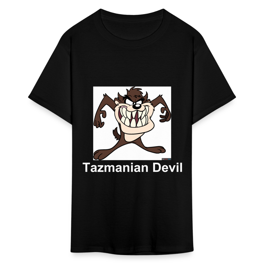 Unisex Tazmanian Devil Classic Print T Shirt - black