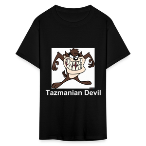 Unisex Tazmanian Devil Classic Print T Shirt - black