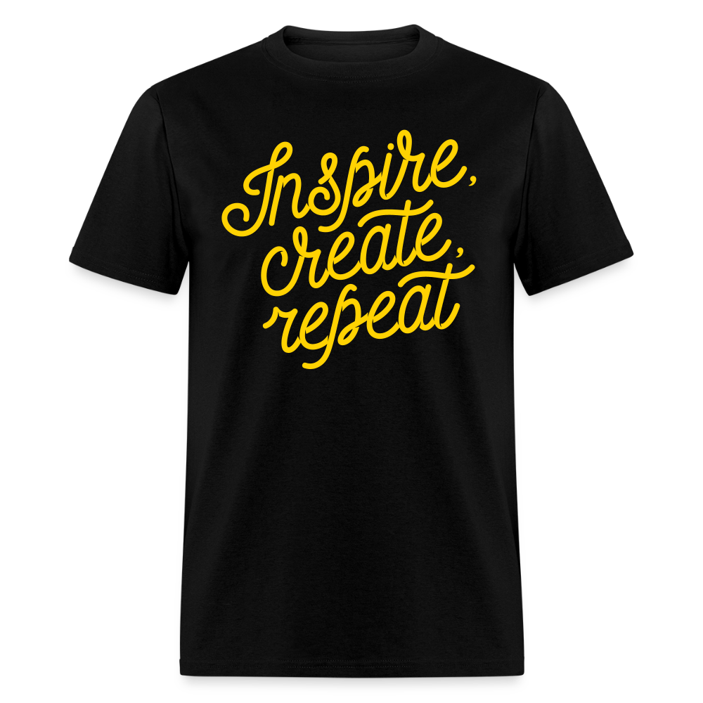 Unisex Custom Create Repeat T Shirt - black