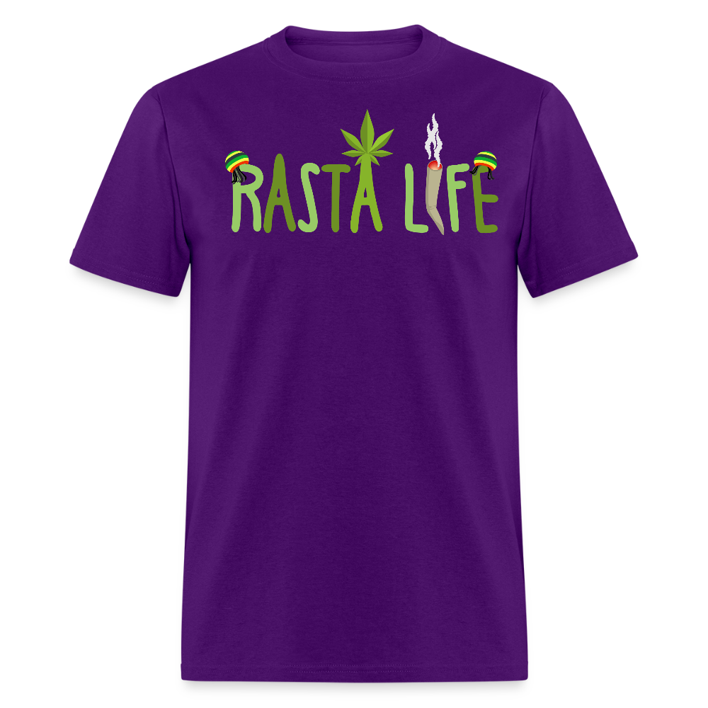 Unisex Classic Custom Rasta T Shirt - purple