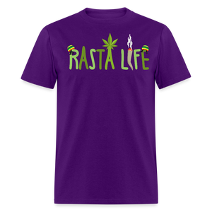 Unisex Classic Custom Rasta T Shirt - purple