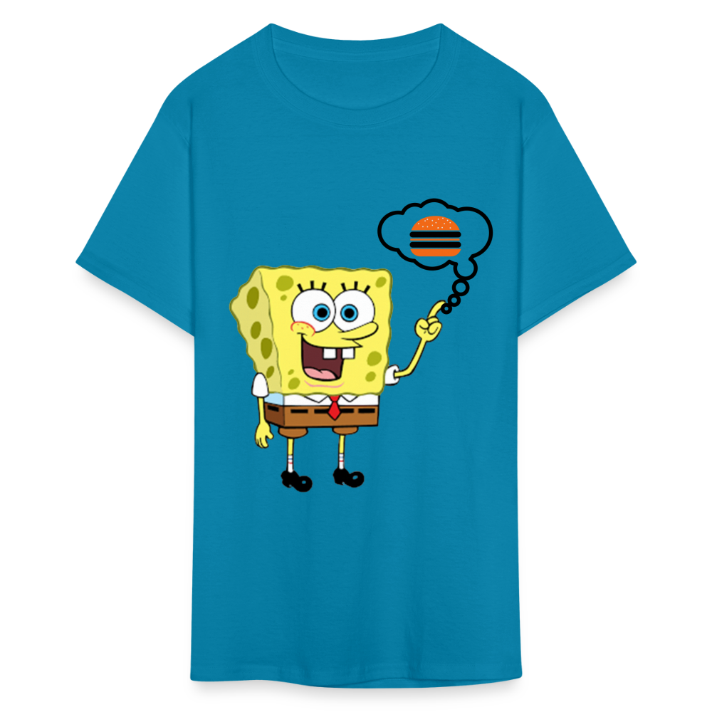 Unisex Classic SpongeBob Custom T Shirt - turquoise