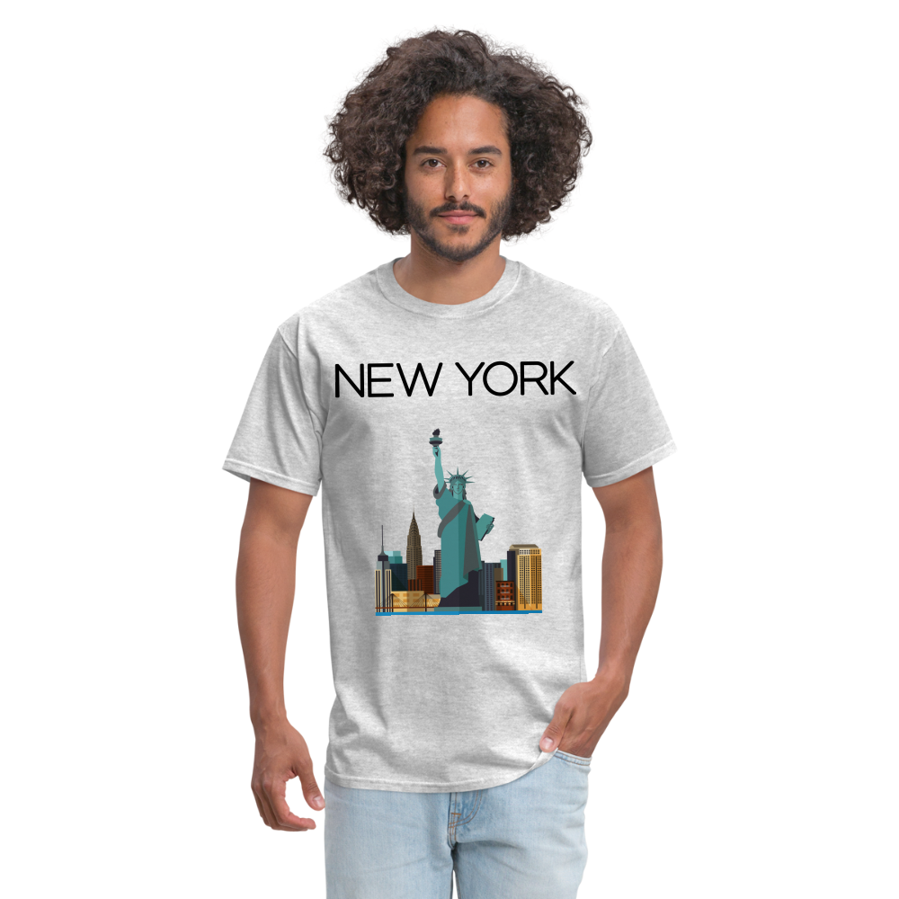 Unisex Classic  New York T Shirt - heather gray