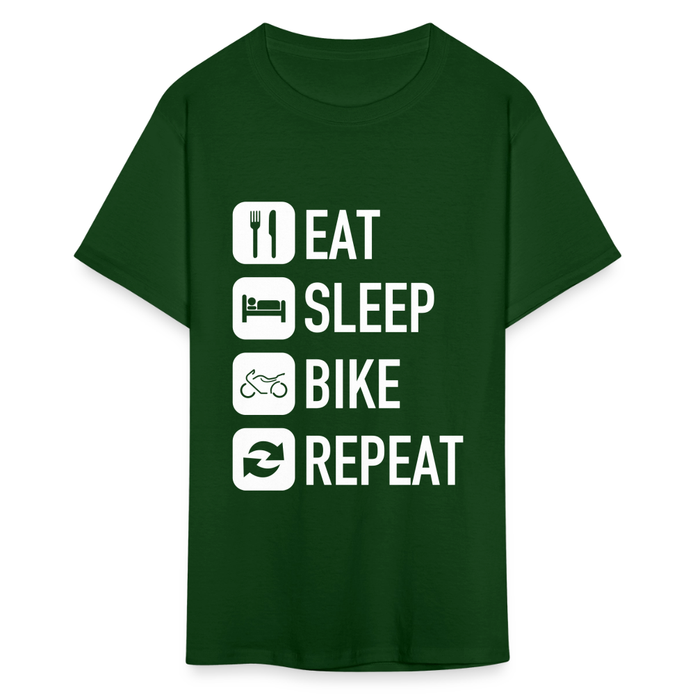 Unisex Classic Custom Sleep Repeat T Shirt - forest green