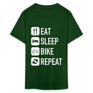 Unisex Classic Custom Sleep Repeat T Shirt - forest green