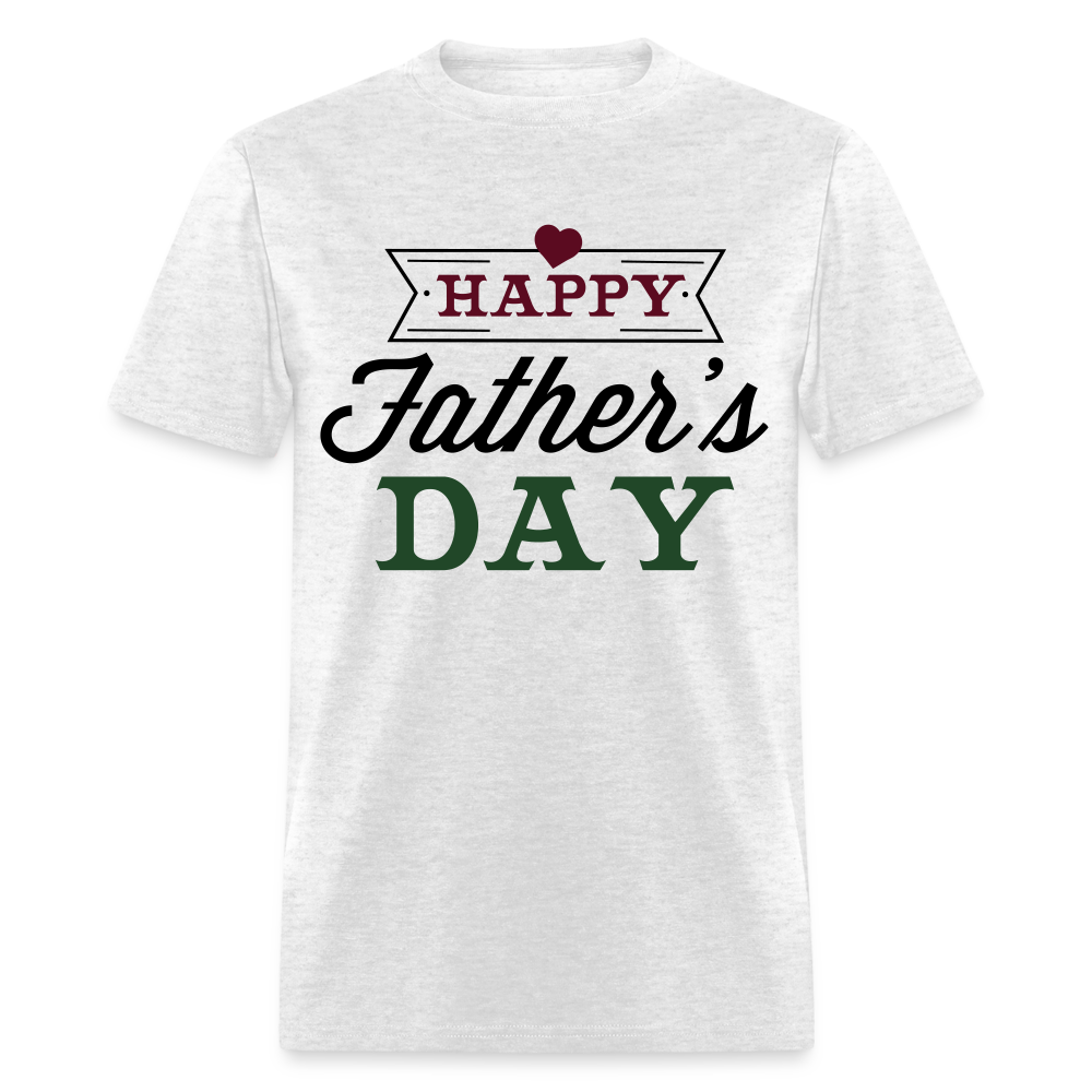 Unisex Father's Day Print T Shirt - light heather gray