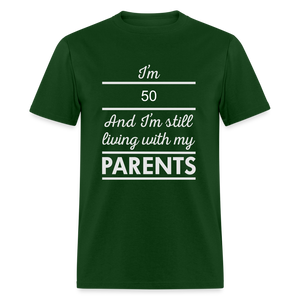 Unisex Classic 50 Print T Shirt - forest green