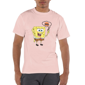 Unisex Champion SpongeBob Print T Shirt - blush pink 