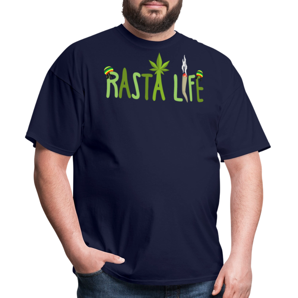 Unisex Classic Custom Rasta T Shirt - navy