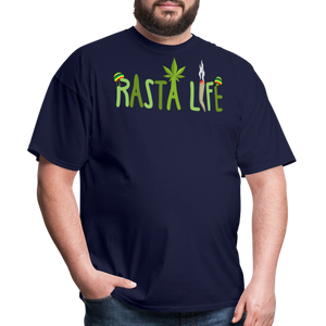 Unisex Classic Custom Rasta T Shirt - navy