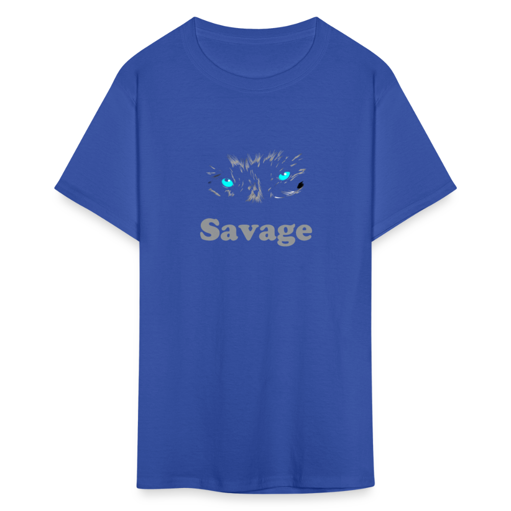 Unisex Savage Print T Shirt - royal blue