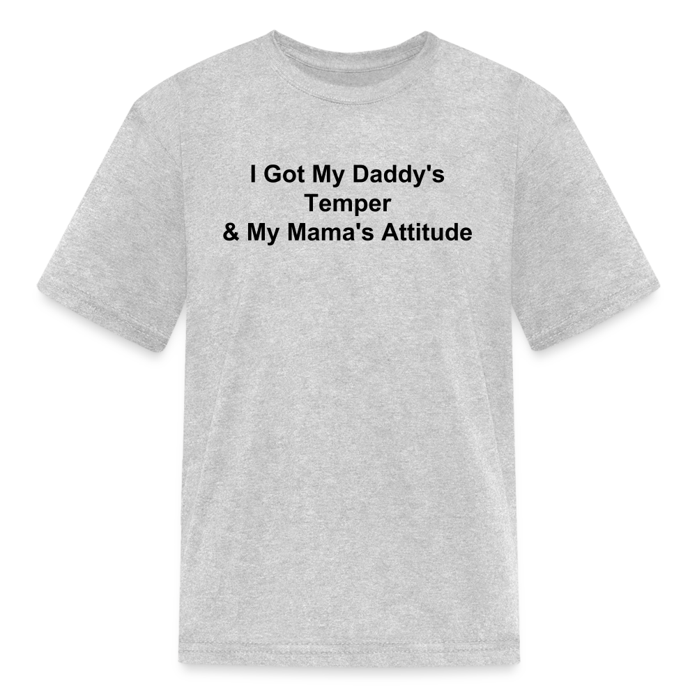 Kids Unisex Attitude Custom T Shirt - heather gray