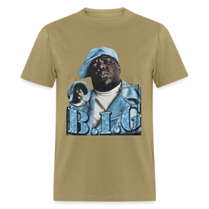 Unisex Classic Biggie Print T Shirt - khaki