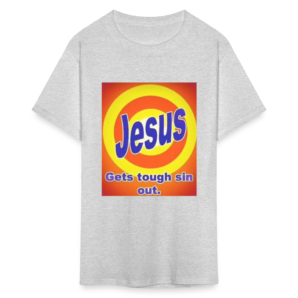 Unisex Classic Jesus Print T Shirt - heather gray