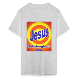 Unisex Classic Jesus Print T Shirt - heather gray