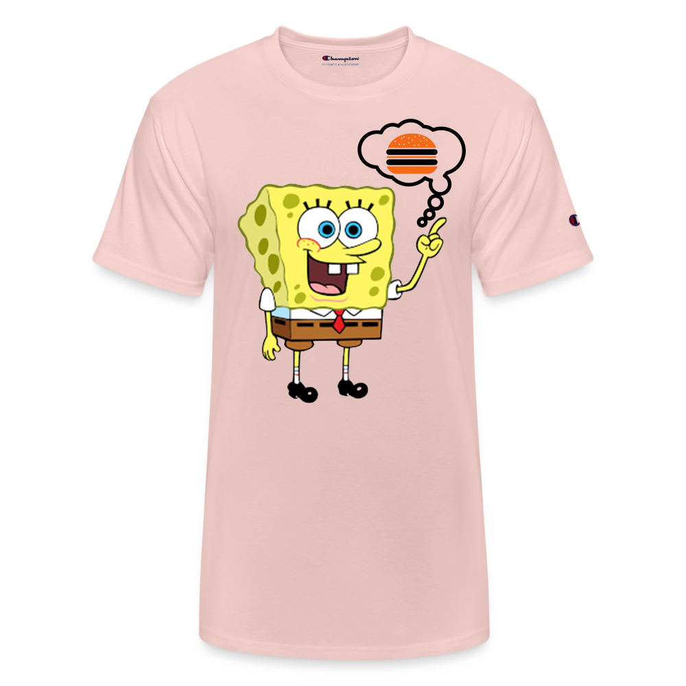 Unisex Champion SpongeBob Print T Shirt - blush pink 