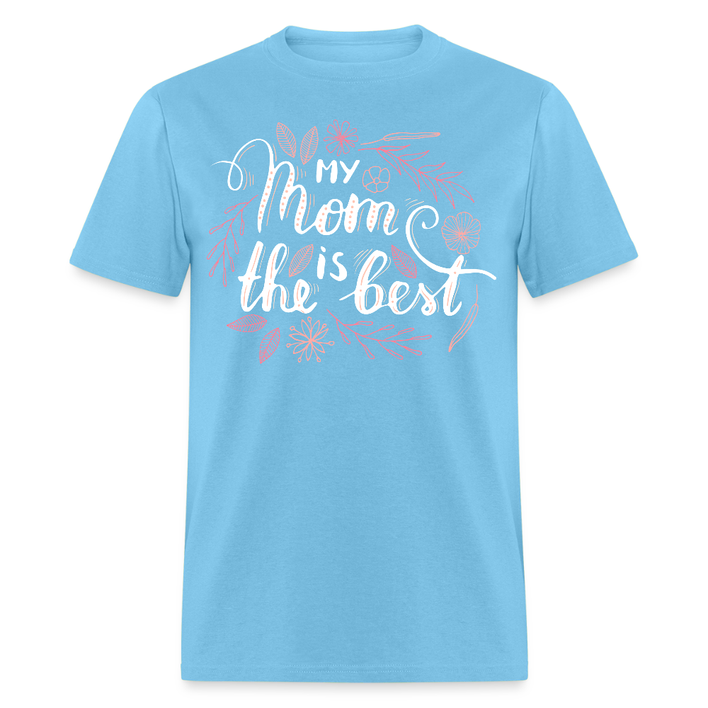 Women's Classic Custom Mother's T Shirt - aquatic blue