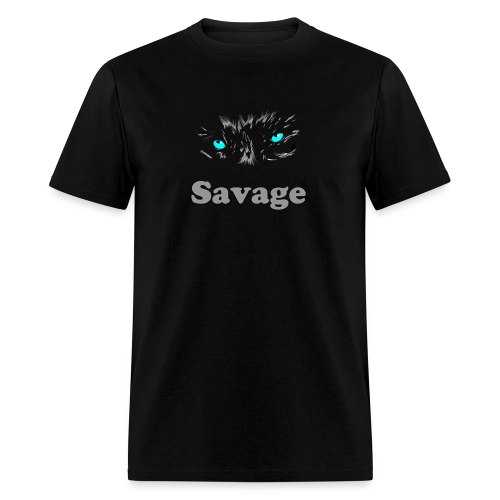 Unisex Savage Print T Shirt - black