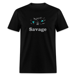 Unisex Savage Print T Shirt - black