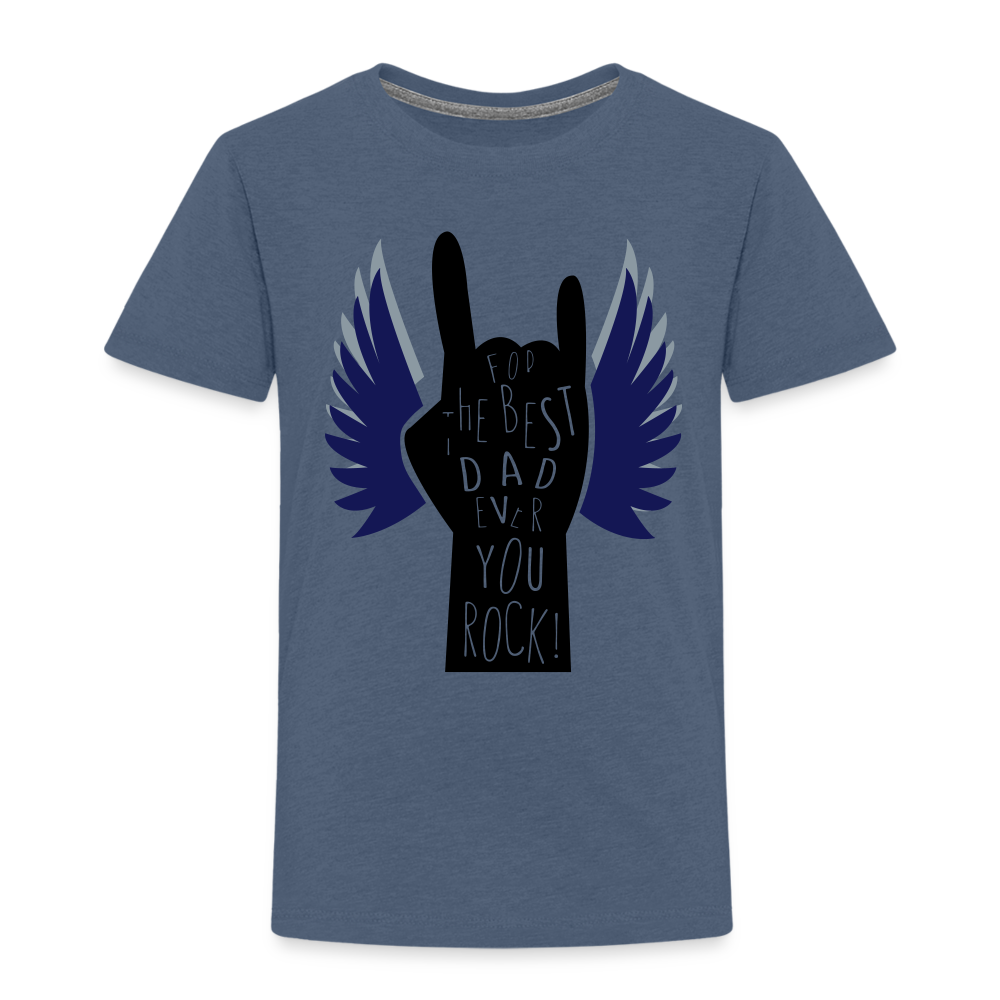 Unisex Premium Father's Day Print T Shirt - heather blue