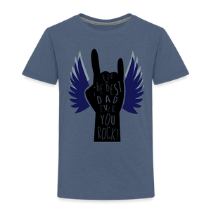 Unisex Premium Father's Day Print T Shirt - heather blue