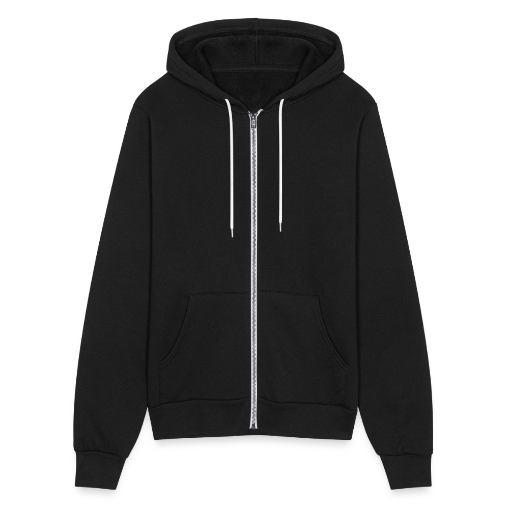 Bella + Canvas Unisex Full Zip Eagles Print Hoodie - black