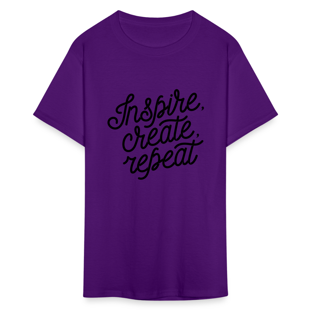 Unisex Classic Inspire Print T Shirt - purple