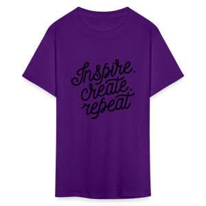 Unisex Classic Inspire Print T Shirt - purple