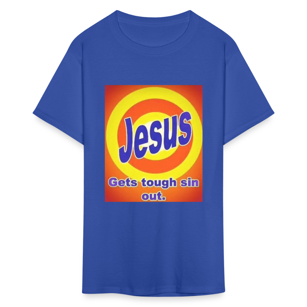 Unisex Classic Jesus Print T Shirt - royal blue