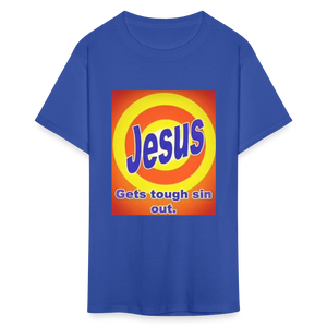 Unisex Classic Jesus Print T Shirt - royal blue