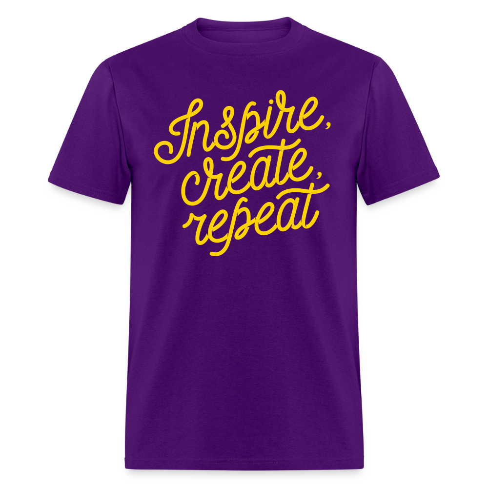 Unisex Custom Create Repeat T Shirt - purple