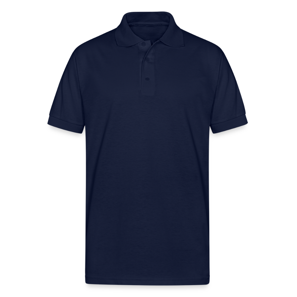 Men's Gildan Unisex 50/50 Jersey Polo - navy