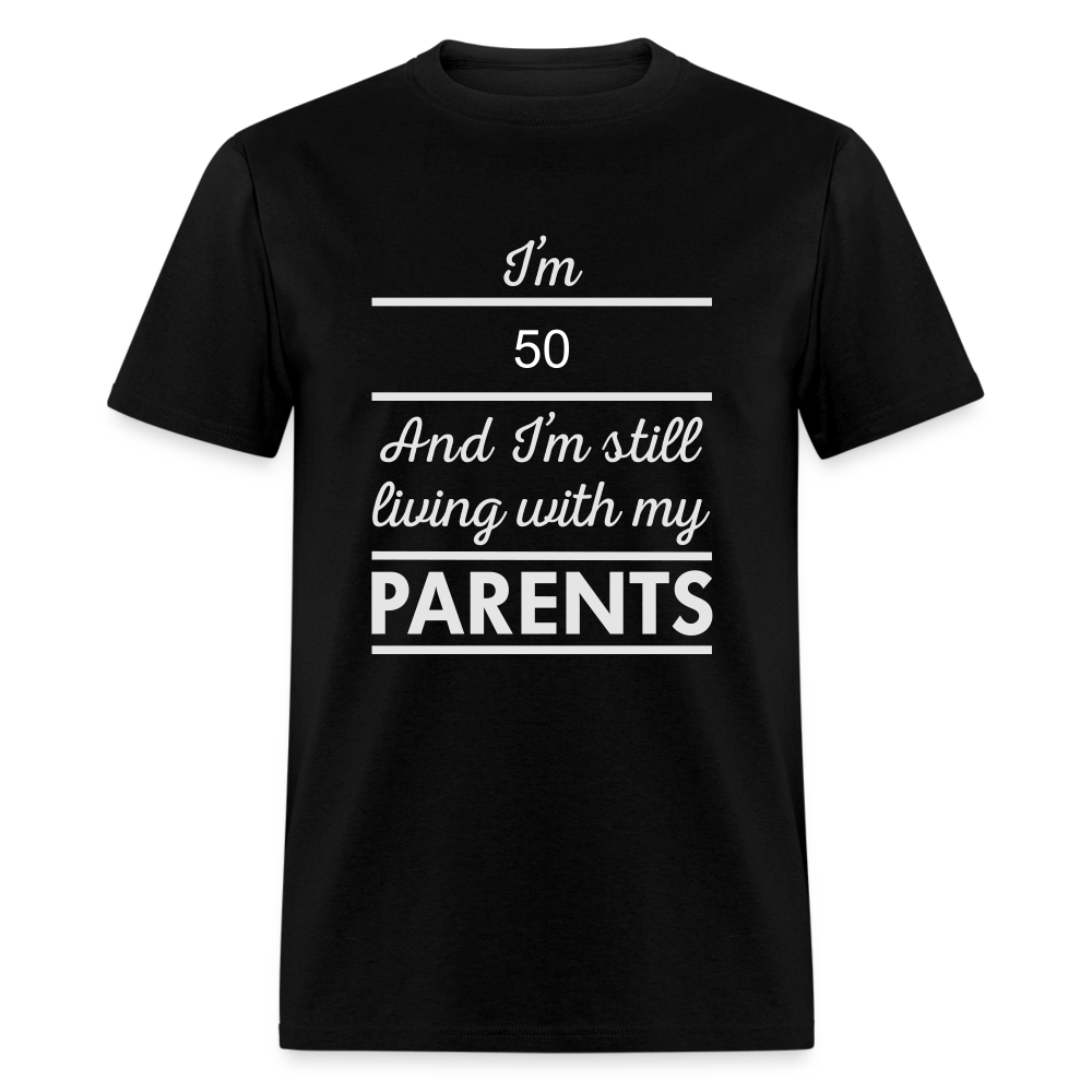 Unisex Classic 50 Print T Shirt - black