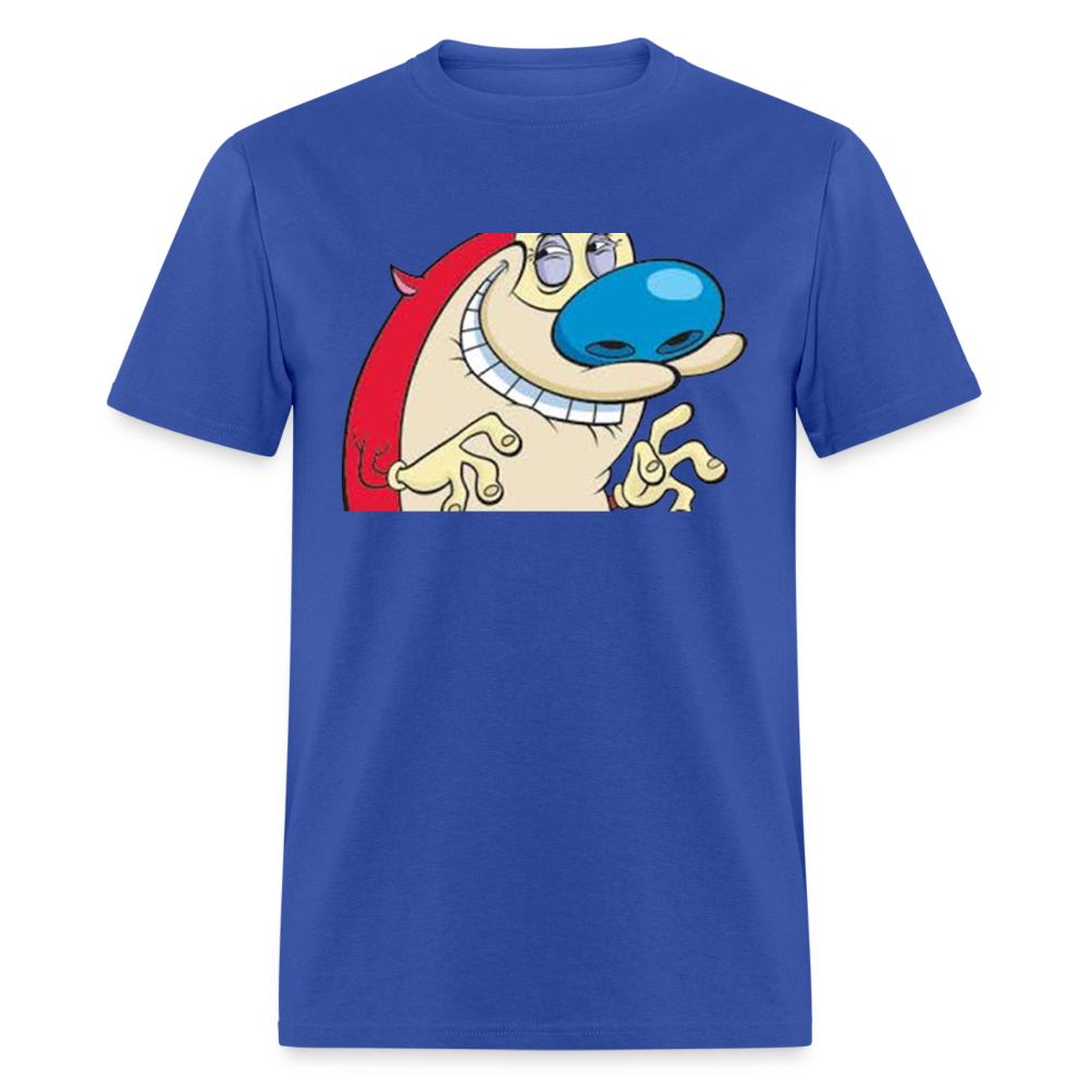 Unisex Ren & Stimpy Print T Shirt - royal blue